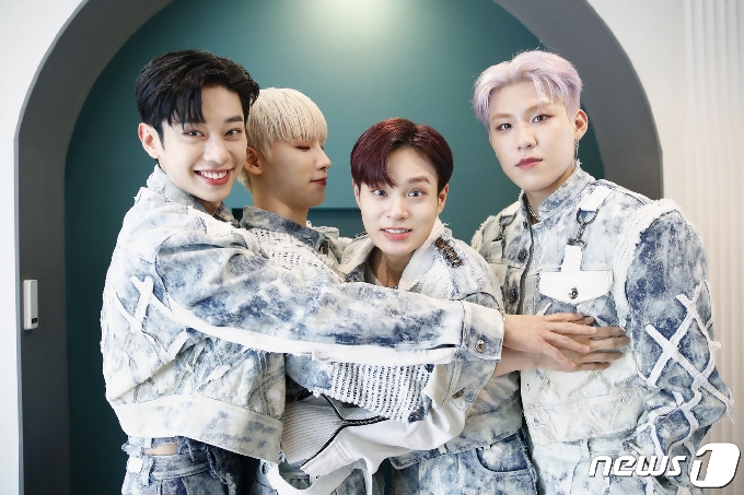 AB6IX 김동현(왼쪽부터), 전웅, 이대휘, 박우진/뉴스1 © News1 권현진 기자