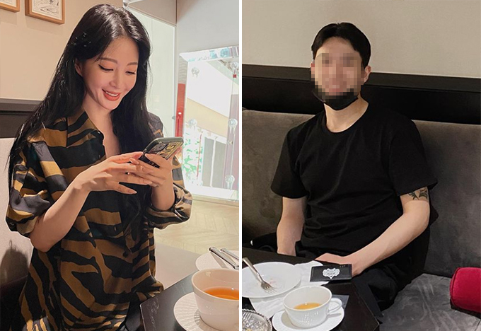 배우 한예슬, 한예슬이 '남자친구'라고 공개한 인물 /사진=배우 한예슬 인스타그램