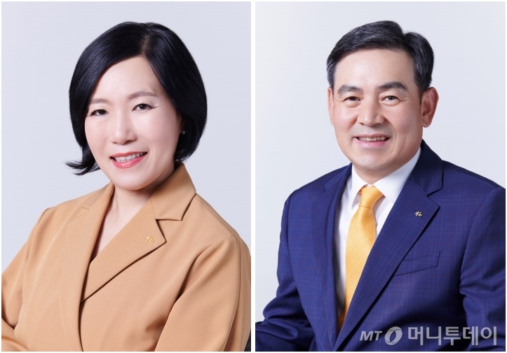 왼쪽부터 박정림 KB증권 대표이사 사장, 김성현 KB증권 대표이사 사장 /사진=KB증권
