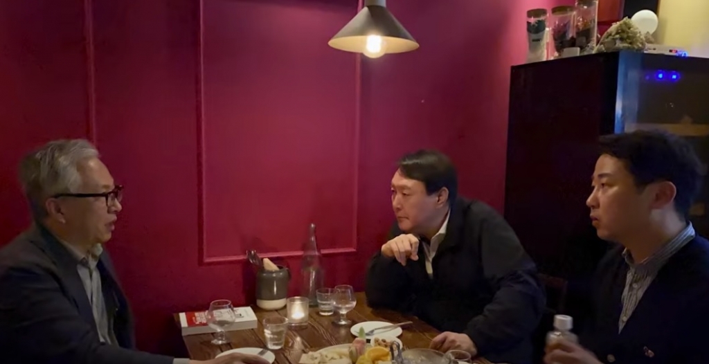 1일 윤석열 전 검찰총장, 모종린 연세대 국제대학원 교수와 '연희동 회동'을 함께 한 장예찬 시사평론가/사진=장예찬TV