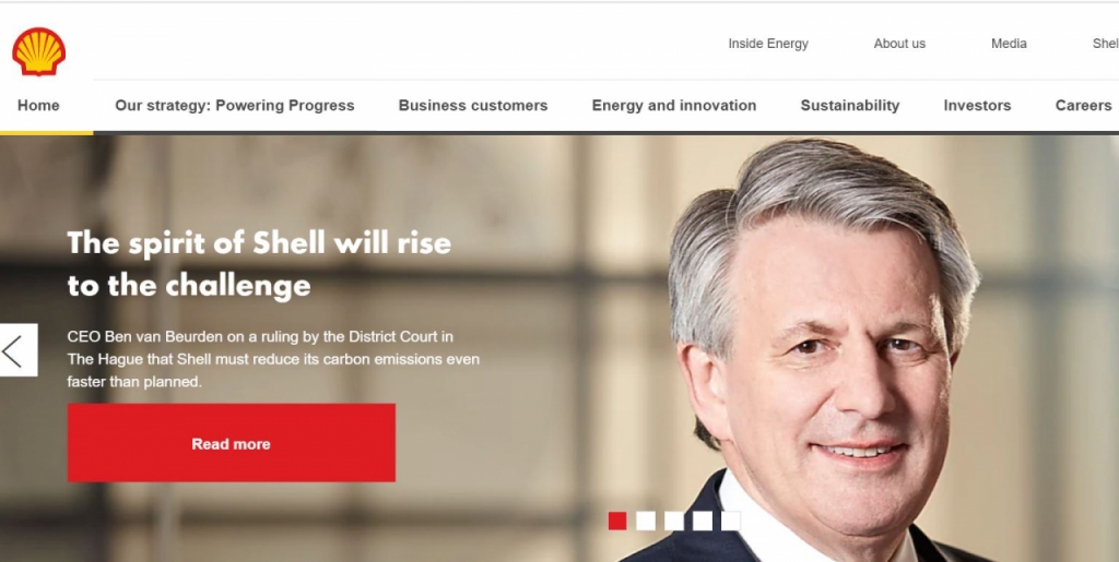 벤 반 뷰어든 로열더치셸 CEO가 지난 5월 법원 판결에 대한 입장을 자사 홈페이지를 통해 밝혔다.그는 헤이그 법원의 판결에 실망감을 드러내며 항소의 뜻을 밝히면서도 로열더치셸이 탄소중립의 길로 가야 한다는데는 이견이 없다며 더 나은 길을 향한 전진을 계속할 것이라고 밝혔다./사진제공=로열더치셸 홈페이지