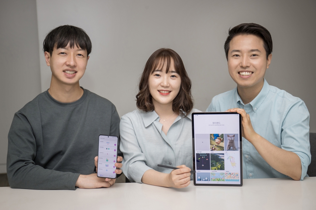 윤성준 무선사업부 프레임워크 개발그룹 프로(왼쪽부터), 이아름 프로, 박기용 프로. /사진=삼성전자