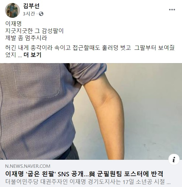 /사진=김부선 페이스북