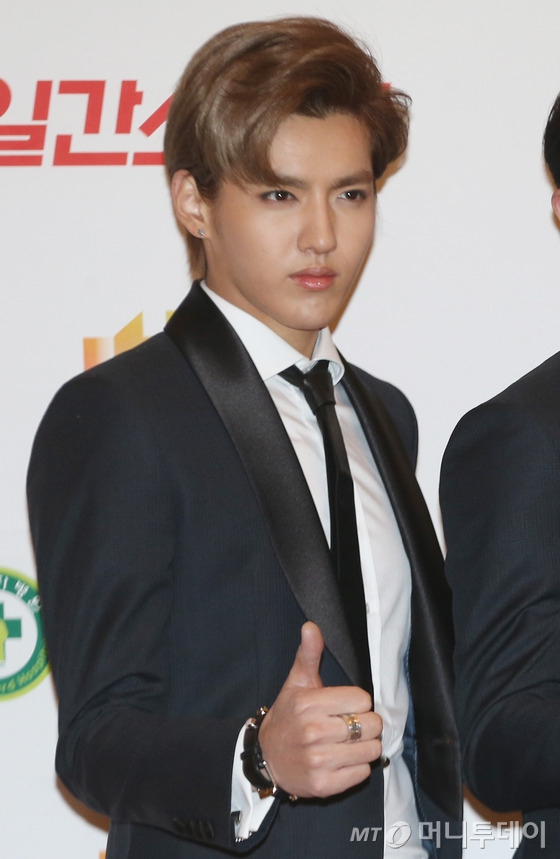 그룹 엑소(EXO) 활동 당시 크리스 2014.1.16 /사진=머니투데이 DB