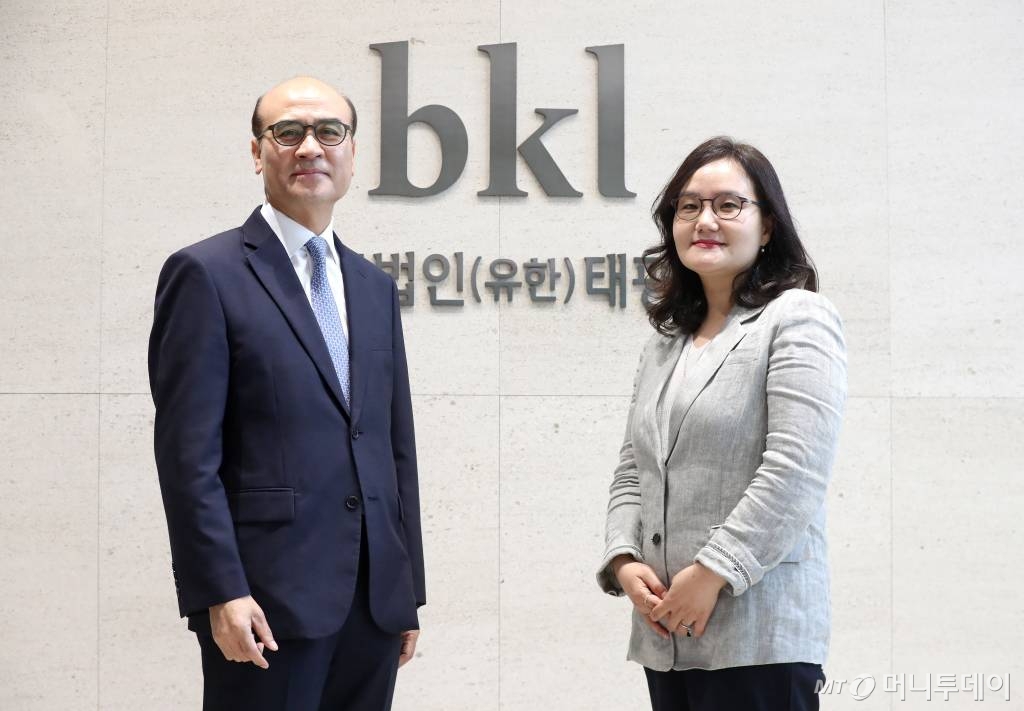 왼쪽부터 법무법인(유) 태평양 ESG랩의 정연만 고문(전 환경부 차관), 김현아 변호사 /사진=홍봉진기자 honggga@