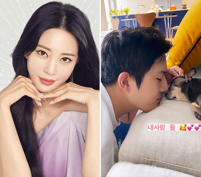 배우 한예슬(왼쪽)과 그의 10살 연하 남자친구 류성재/사진=한예슬 인스타그램