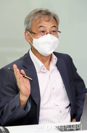 18일 서울 종로구 머니투데이에서 열린 좌담회. 노동석 서울대 원자력정책센터 연구위원 /사진=이기범 기자 leekb@