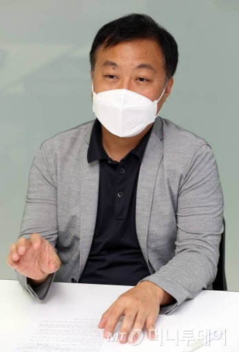 18일 서울 종로구 머니투데이에서 열린 좌담회. 김백민 부경대 환경대기과학과 /사진=이기범 기자 leekb@