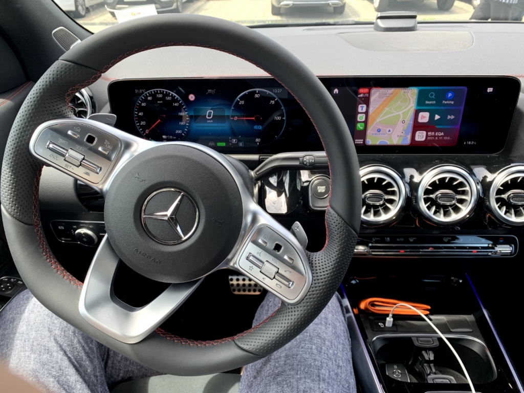 메르세데스-벤츠 EQA 250 내부/사진=이강준 기자