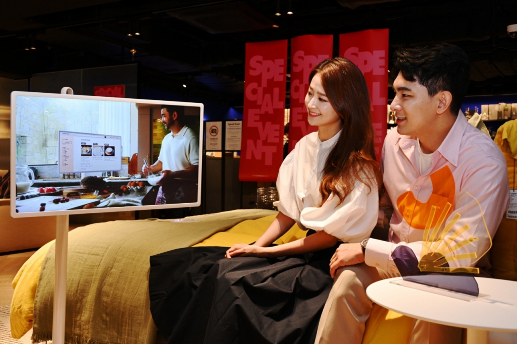 무빙스탠드 스크린 LG 스탠바이미/사진제공=LG전자