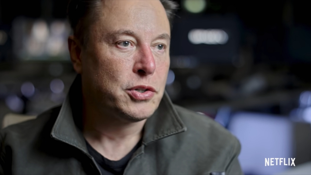 일론머스크 인터뷰 장면. /사진=넷플릭스 유튜브