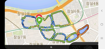 잠실 1~5단지와 석촌호수를 모두 돌아보는 13km 달리기 코스도