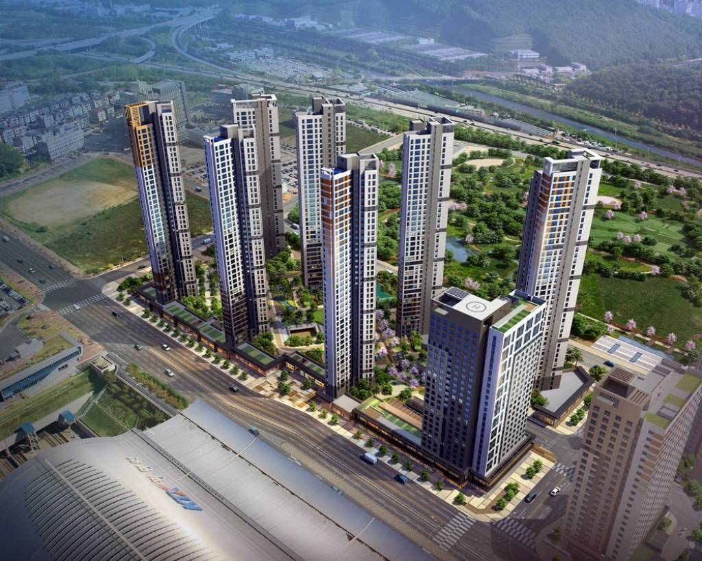 GS건설의 '광명역파크자이2차' 조감도. /자료=GS건설