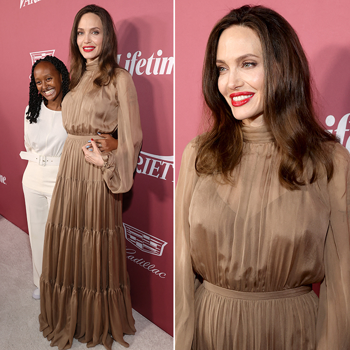 배우 안젤리나 졸리와 그의 딸 자하라 졸리 피트 /AFPForum=뉴스1