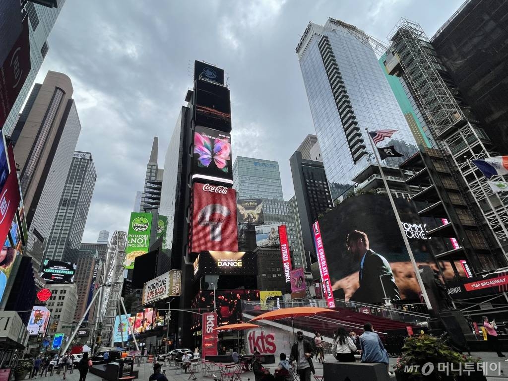 뉴욕 맨해튼 타임스퀘어. 2021. 9. 1 /사진=임동욱 특파원 /사진=임동욱