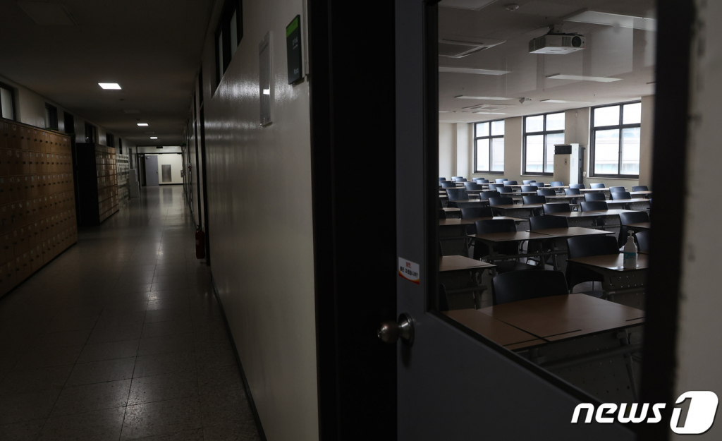 5월 서울시내 한 대학교 강의실의 모습. /사진=뉴스1