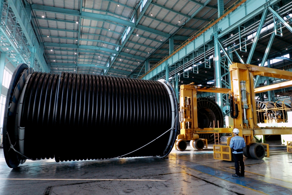 대한전선 초고압케이블 공장 내부 모습./사진제공=대한전선