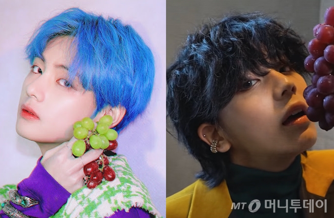 그룹 방탄소년단 뷔, 일본 기사애스터 키지마 아스카 /사진=하이브, 키지마 아스카 유튜브 캡처