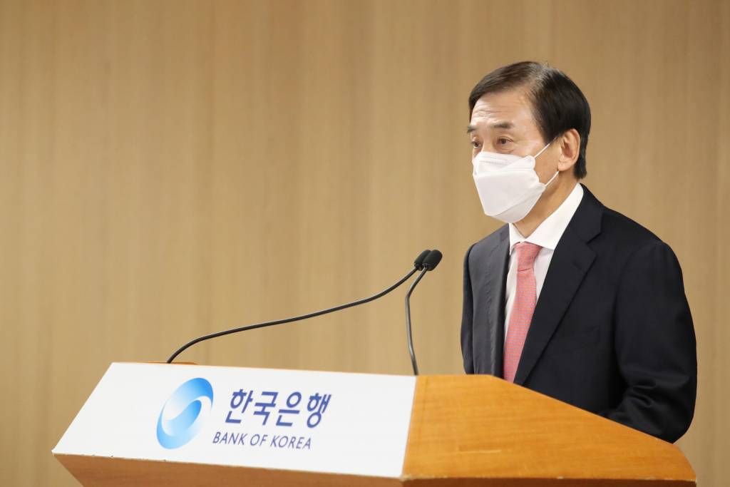 [서울=뉴시스] 이주열 한국은행 총재가 25일 서울 중구 한국은행에서 열린 통화정책방향 기자간담회에서 발언하고 있다. (사진=한국은행 제공) 2021.11.25. *재판매 및 DB 금지