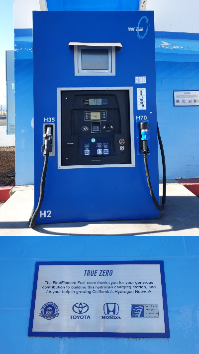토요타와 혼다의 기부를 받아 만든 트루제로의 수소충전소/사진=최민경 기자