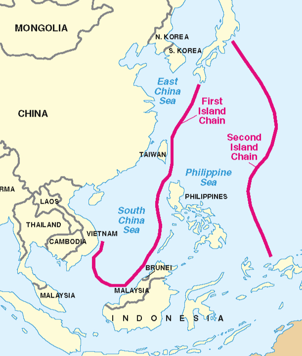 제1열도선과 제2열도선/사진=위키피디아 캡처