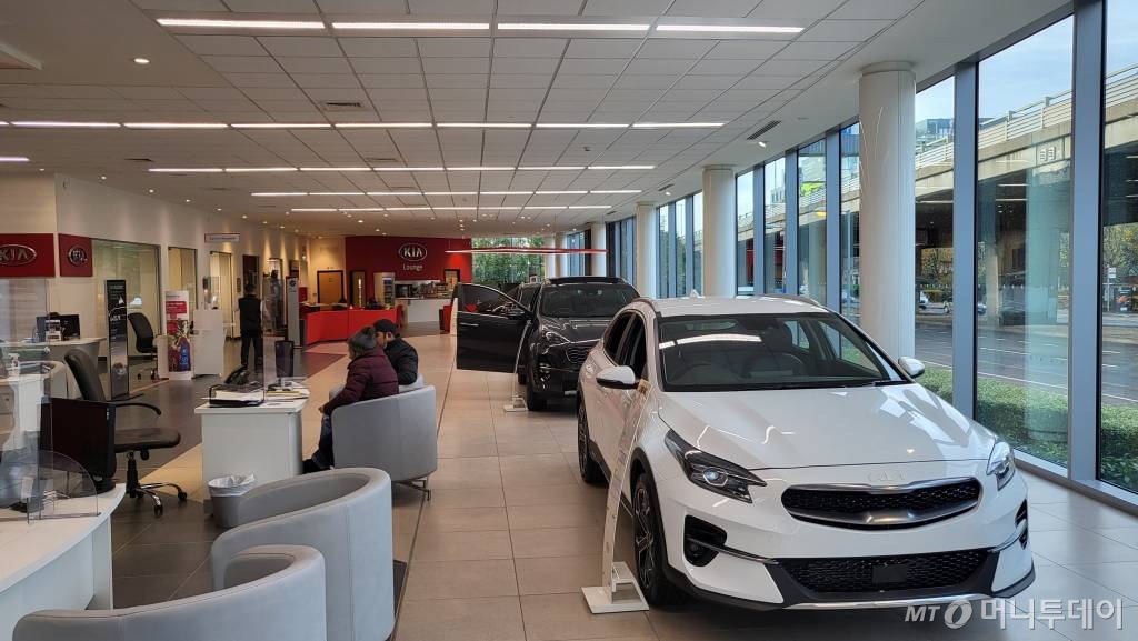 GWR 기아 매장 내부/사진=이강준 기자