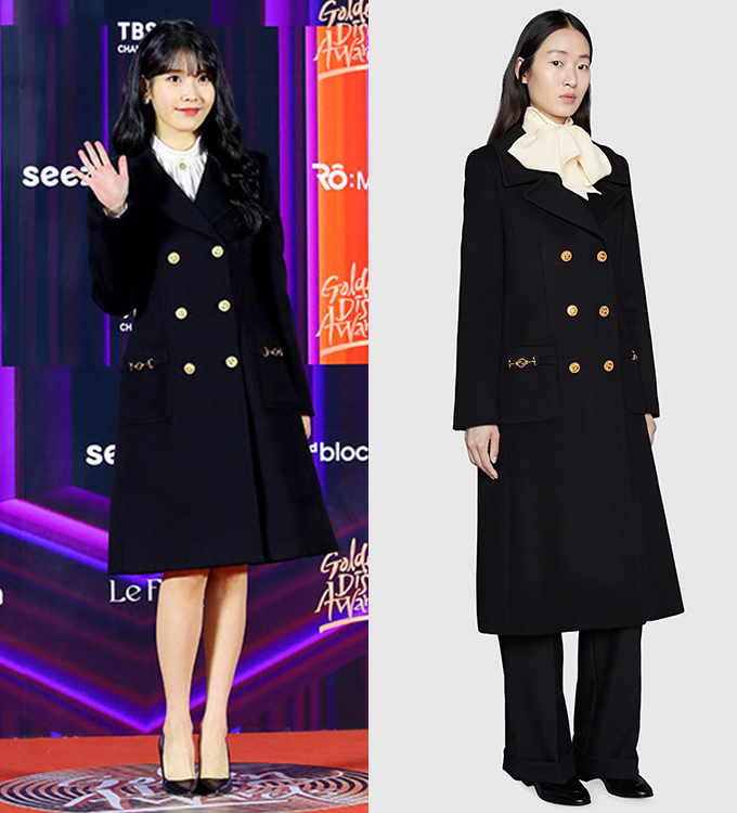 가수 겸 배우 아이유/사진제공=골든디스크 어워즈 사무국, 구찌(Gucci)