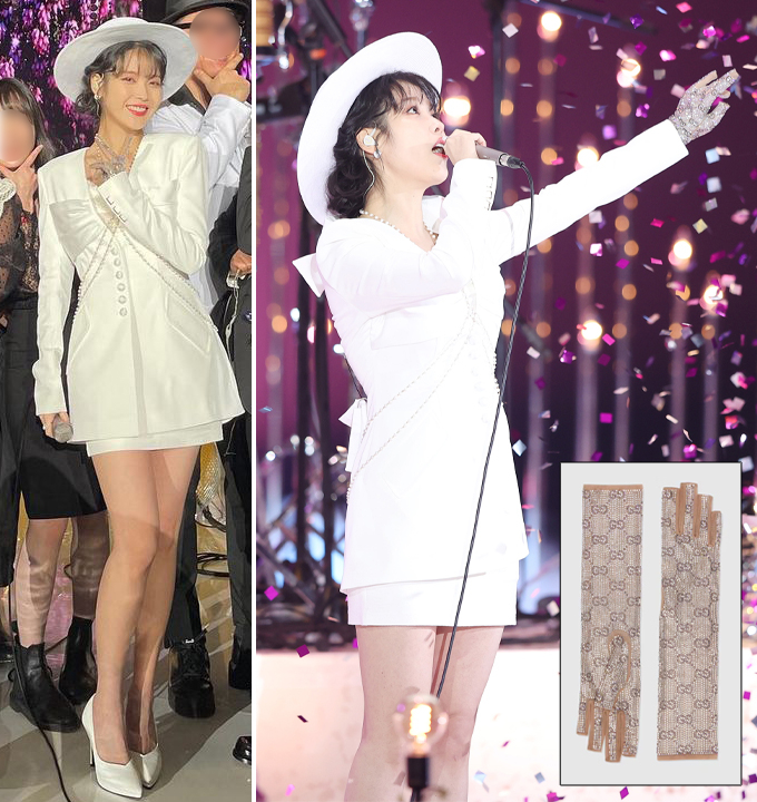 가수 겸 배우 아이유/사진=아이유 인스타그램, 골든디스크 어워즈 사무국, 구찌(Gucci)