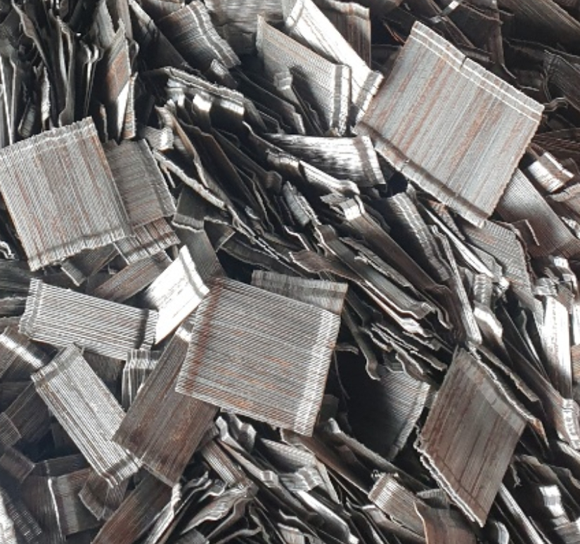 GTX-A 5공구 현장 숏크리트 공정에 활용된 녹이 슨 강섬유. /사진제공=제보자