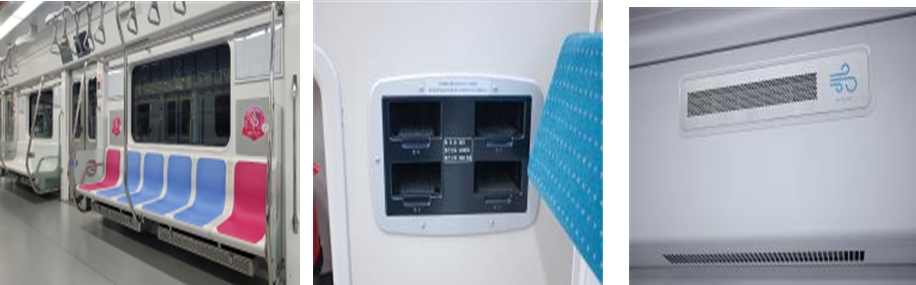 3호선 새 전동차 내부./사진제공=서울교통공사