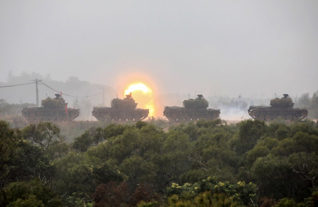 대만군의 군사훈련 장면/사진=블룸버그