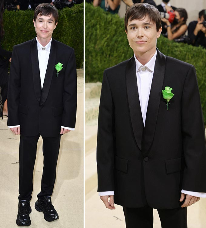 2021 멧 갈라(MET GALA) 행사에 참석했던 배우 엘리엇 페이지/사진=AFP/뉴스1