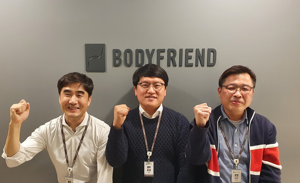 사진 왼쪽부터 바디프랜드 메디컬기술센터의 이경헌 부장, 유명진 차장, 김한일 부장./사진=바디프랜드