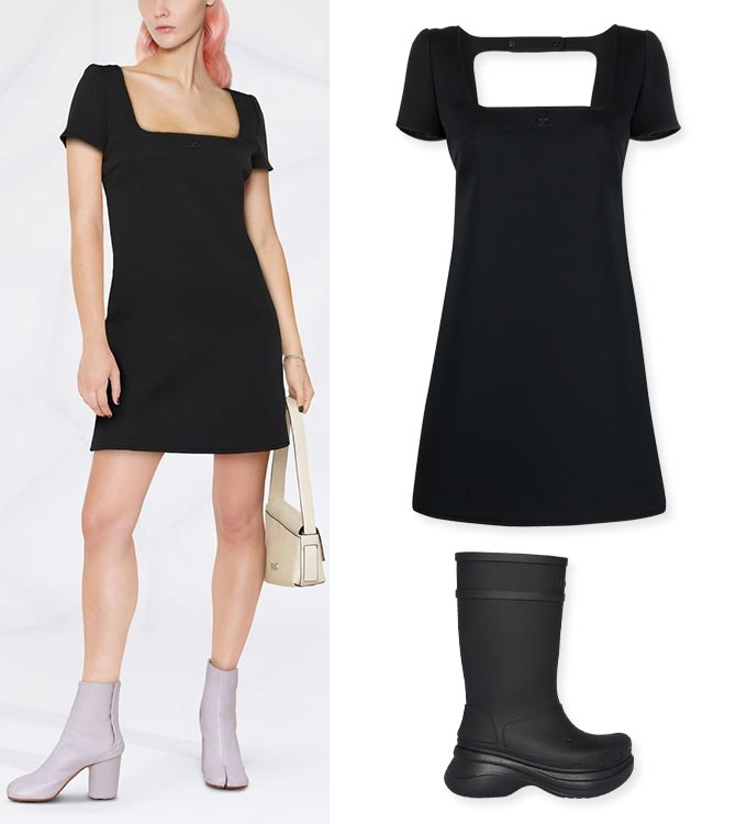 /사진=쿠레주(Courr?ges) by 파페치(Farfetch), 발렌시아가(Balenciaga) /편집=이은 기자
