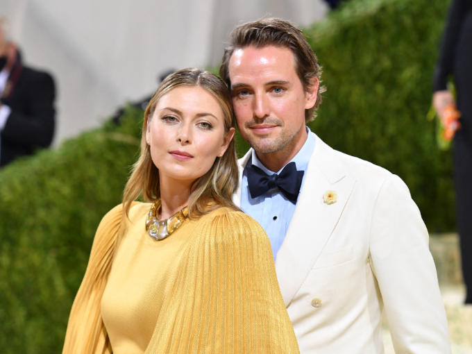 전 테니스 선수 마리아 샤라포바와 그의 약혼자인 사업가 알렉산더 길크스/사진=AFP/뉴스1