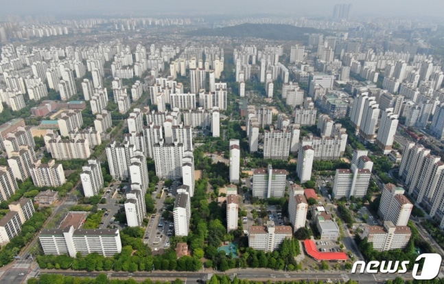 1기 신도시인 경기도 고양시 일산 서구 아파트단지 일대. /사진제공=뉴스1