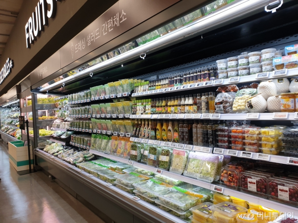 홈플러스 메가푸드마켓(Mega Food Market) 8호점 방학점 샐러드 코너 /사진=이재은 기자