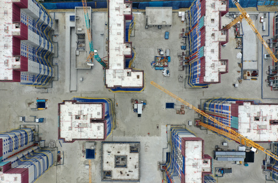 공사가 중단된 된 서울 강동구 둔촌주공 재건축 단지의 모습. /사진=뉴스1  