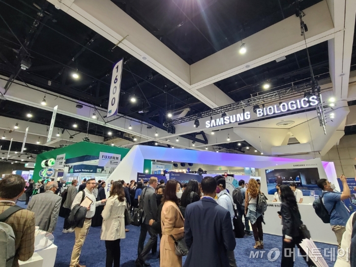 삼성바이오로직스 2022 바이오USA 부스 /사진=박미리 기자