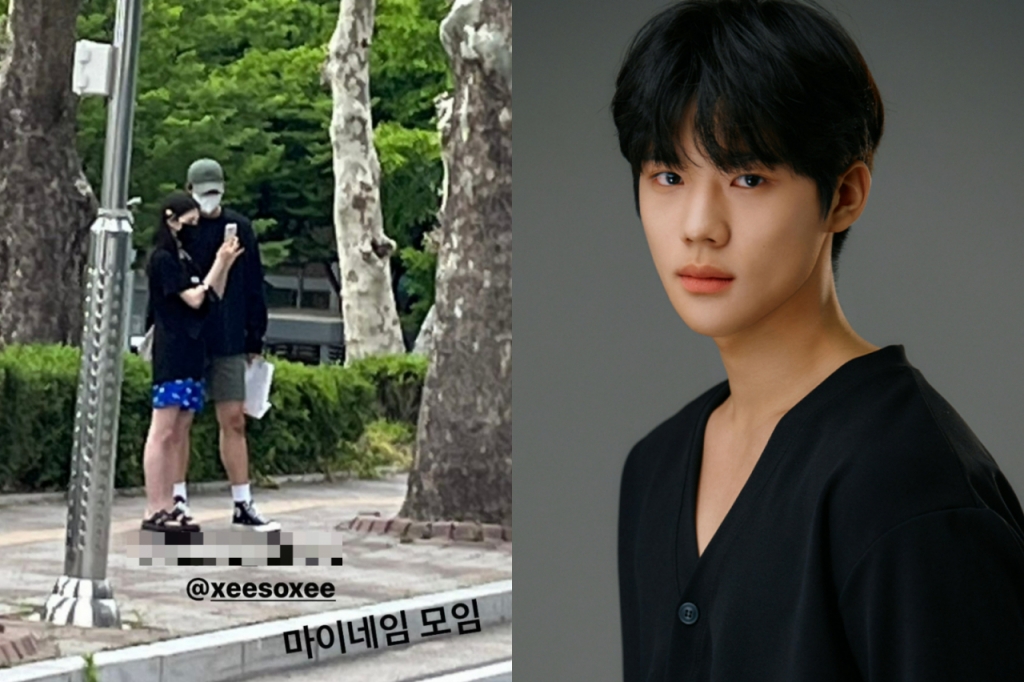 (왼쪽부터) 배우 송강과 한소희가 아니냐는 의혹이 제기된 사진, 배우 문상민 / 사진=문상민 인스타그램 캡처, 스타뉴스