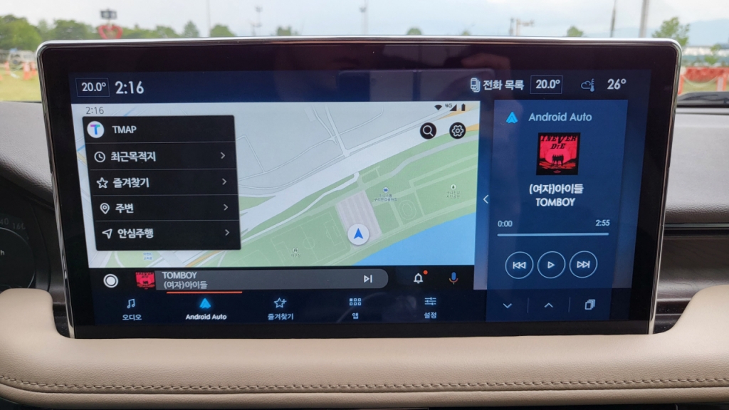 링컨 노틸러스 202A의 터치스크린/사진=이강준 기자