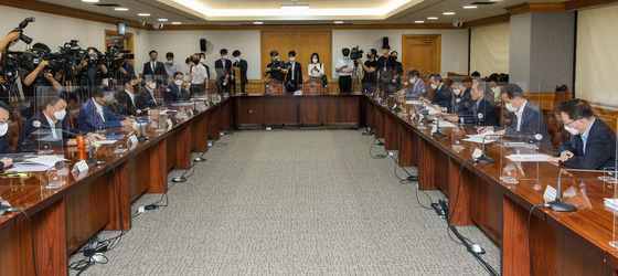 (서울=뉴스1) 임세영 기자 = 추경호 경제부총리 겸 기획재정부 장관이 28일 서울 중구 은행회관에서 열린 비상거시경제금융회의에서 모두발언을 하고 있다. (공동취재) 2022.7.28/뉴스1  