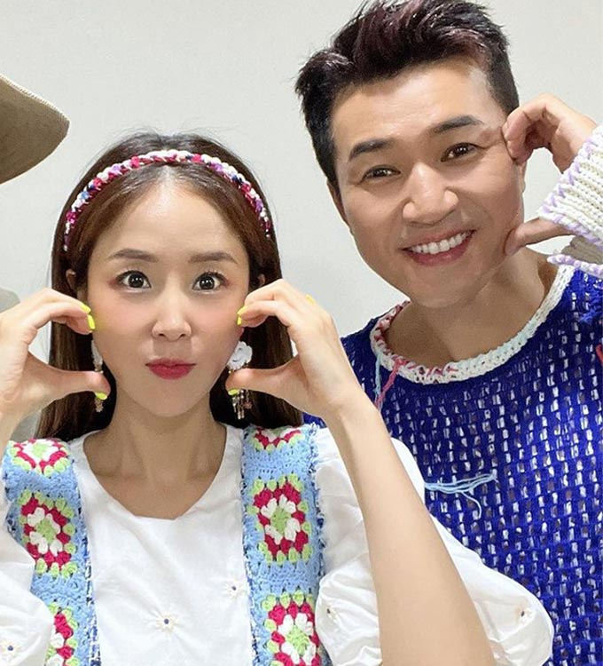 그룹 코요태 신지, 김종민./사진=신지 인스타그램