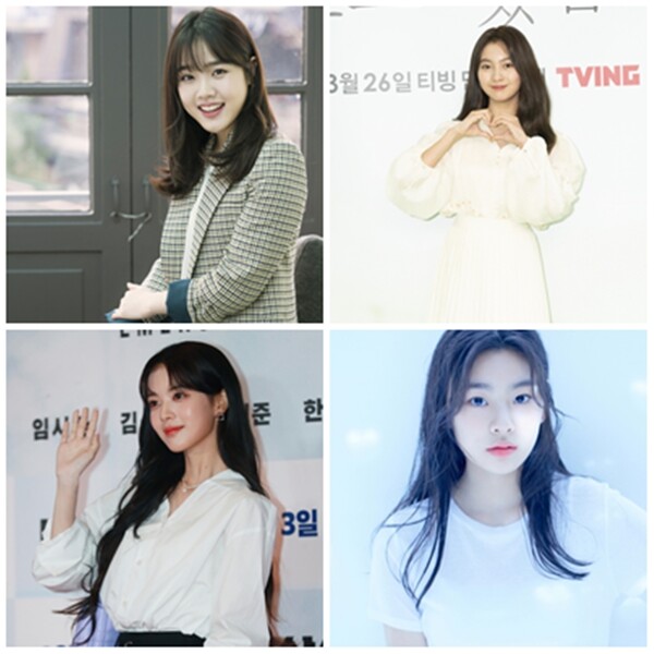 김향기(사진 왼쪽 윗사진부터 시계방향으로) 갈소원 노정의 김수안. 사진제공=김향기(나무엑터스) 갈소원 노정의(스타뉴스DB), 김수안(블러썸엔터테인먼트)