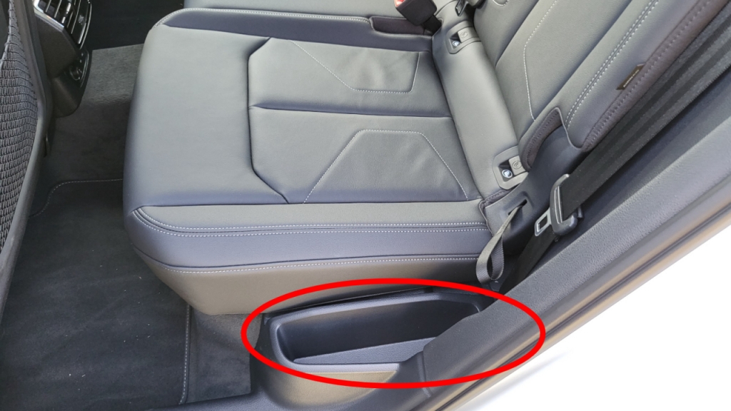 아우디 Q3 스포트백 35 TDI 콰트로 프리미엄의 2열 적재 공간/사진=이강준 기자