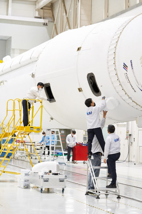 누리호 총조립 현장/사진제공=KAI