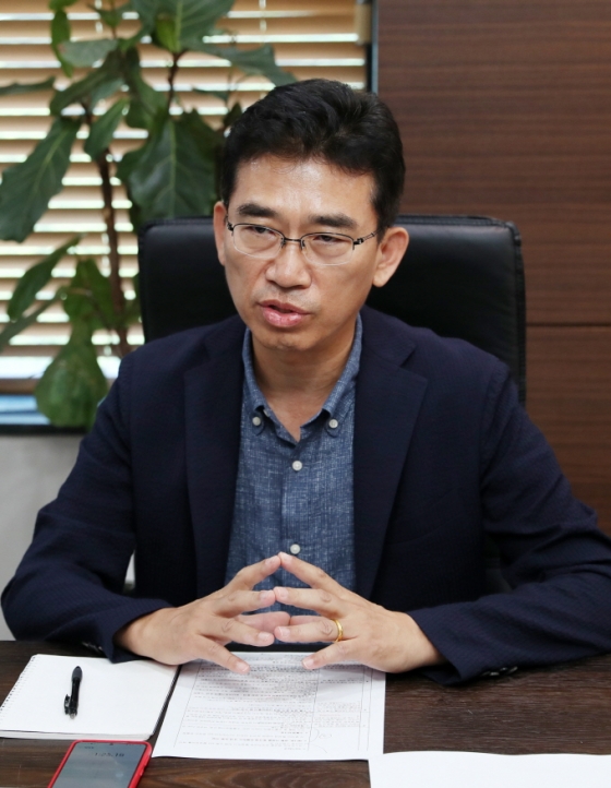 ▲엑스레이 진단장비 제노레이 박병욱 대표 /사진=머니투데이 김휘선 기자 