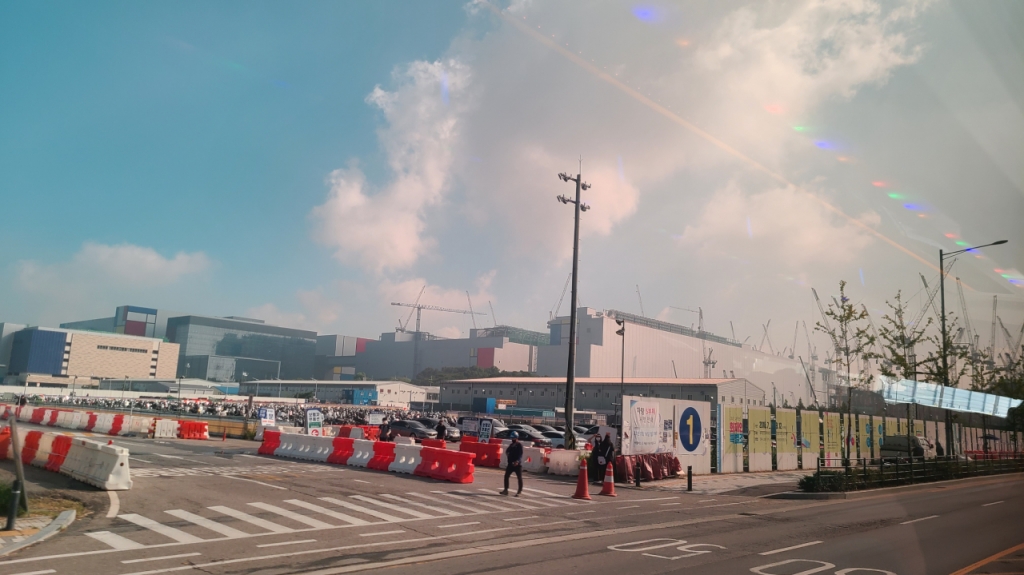 7일 오전 경기도 삼성전자 평택캠퍼스 모습./사진=오문영 기자