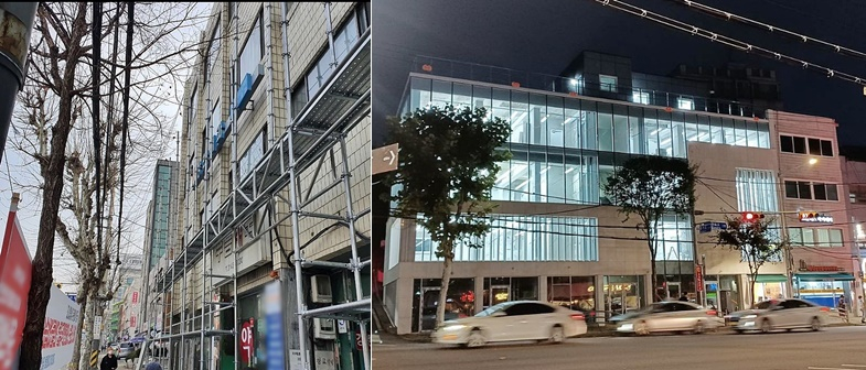 스윙스가 지난 3월 공개한 사진(왼쪽), 15일 공개한 사진./사진=스윙스 인스타그램