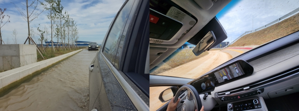 HMG 드라이빙 익스피리언스 센터 오프로드 코스. /사진=정한결 기자.